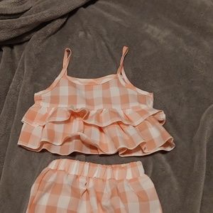 Two piece gingham set